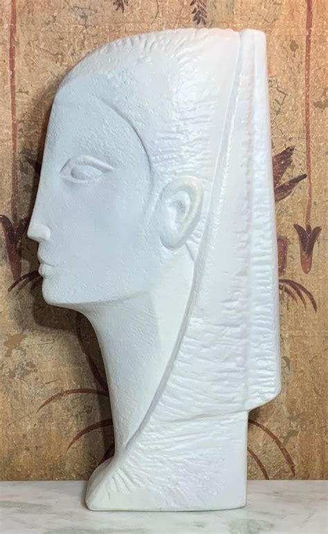 Contemporary Funky Plaster Bust At 1stdibs