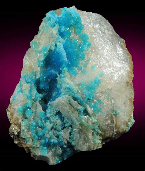 Photographs Of Mineral No 75634 Turquoise Crystals On Quartz From