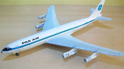 Panam Boeing 707 Papercraft Youtube