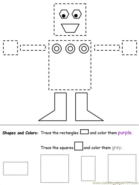 :) write to my email Coloring Pages Shapes Squares Rectangles (Architecture ...