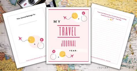 Free Printable Travel Journal To Document Your Adventures