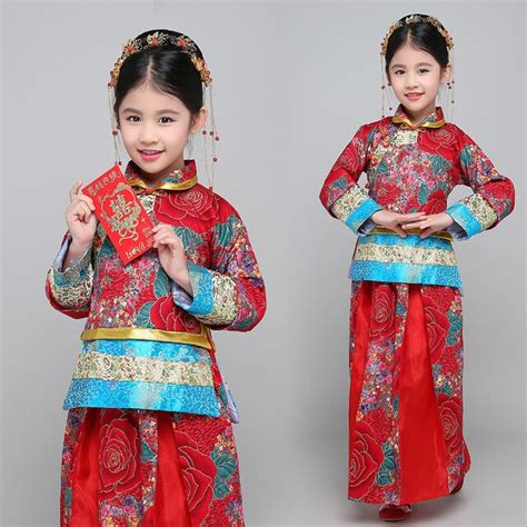 Chinese Traditional Costume Girl Ancient Chinese Wedding Dress For