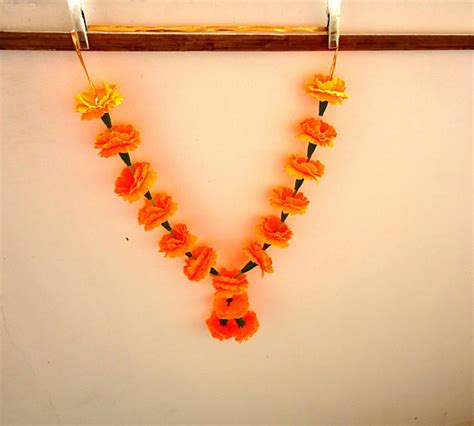 Artificial Orange Tagetes Marigold Garlands Indian Artificial Etsy
