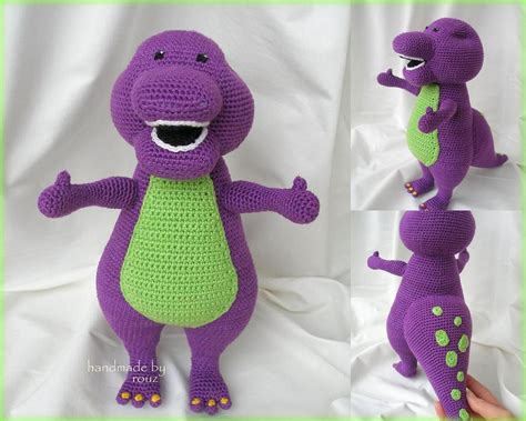 Maybe you would like to learn more about one of these? crochet #‎barney, barney amigurumi, designed by ...