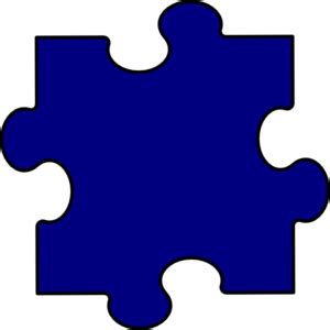 3 puzzles, one mesmerizing collection. Dark Blue Puzzle Piece Clip Art at Clker.com - vector clip ...