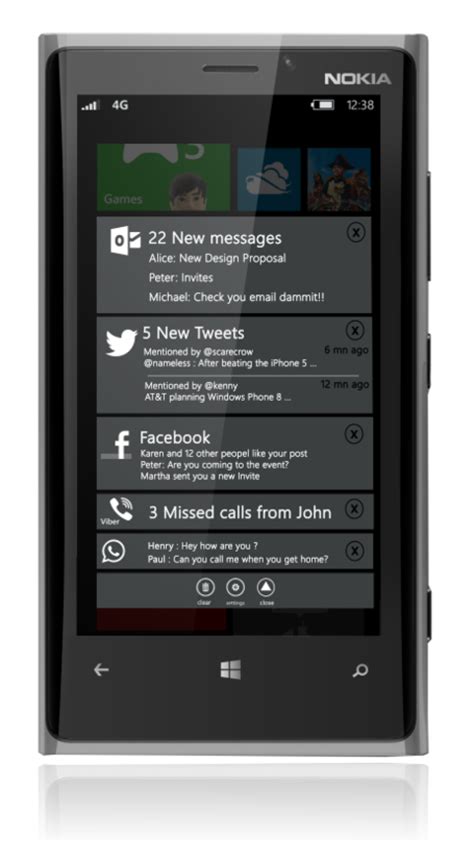Notification Center Wp7 Connect