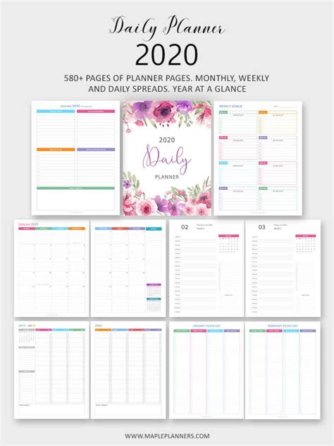 Daily Planner 2020 The Ultimate Planner In 2020 Daily Planner Pages