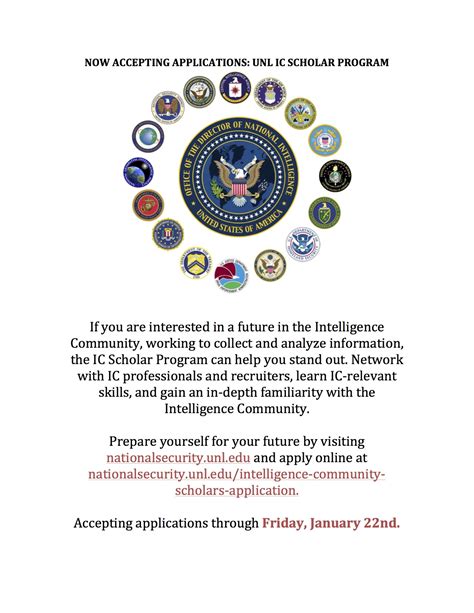 Intelligence Community Scholars Application Announce University Of