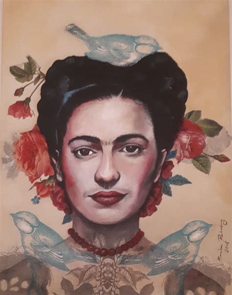 Magdalena carmen frida kahlo y calderón (spanish pronunciation: Frida Kahlo Birds and Flowers screen print | Original ...