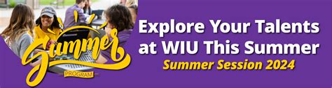 Spend Your Summer With Western Western Illinois University