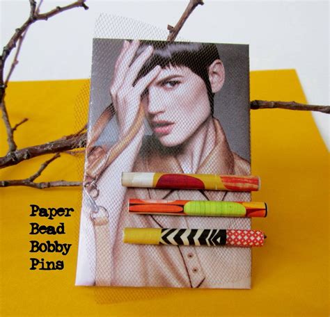 wendylynn s paper whims bobby pins paper beads bazaar crafts bobby pins