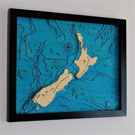 New Zealand Map Wall Art Medium Jade Kiwi