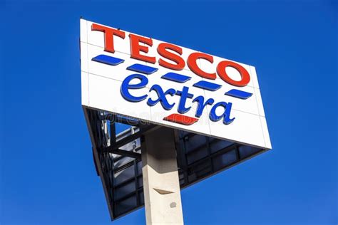 Tesco Extra Supermarket Logo Advertising Sign Editorial Photo Image