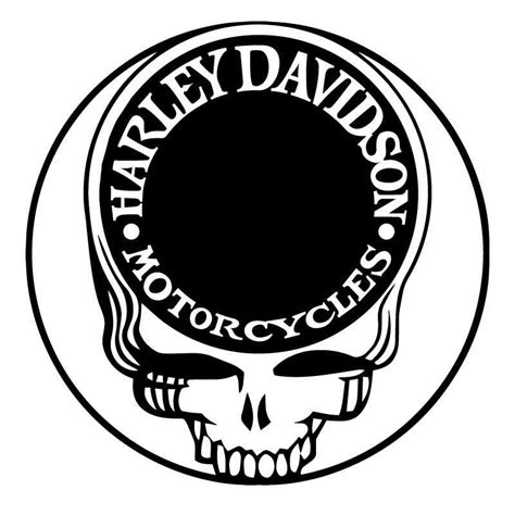 Sticker Sticker Harley Davidson Motorcycles On The Skull