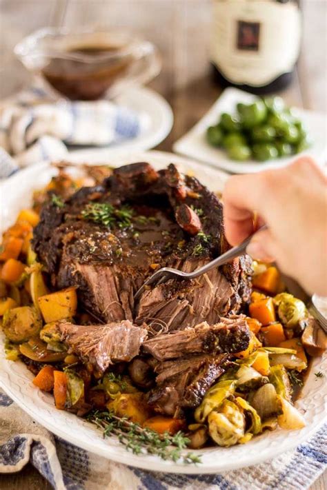 A rib roast tends to usally be bigger than a steak, and is usally cooked in a slow cooker (crock pot). Maple Balsamic Braised Cross Rib Roast | thehealthyfoodie.com | Cross rib roast, Rib roast ...
