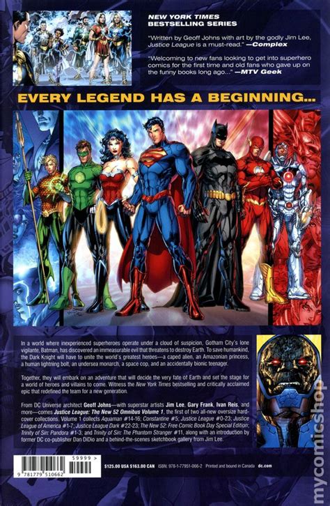 Justice League The New 52 Omnibus Hc 2021 Dc Comic Books