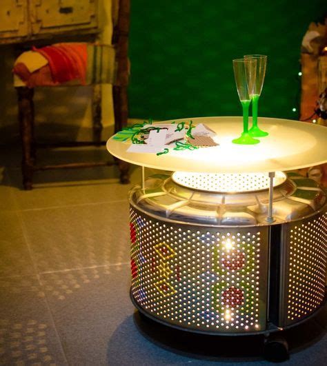 How about building a firepit from an old washing machine drum. Creative ideas to recycle washing machine drum into ...