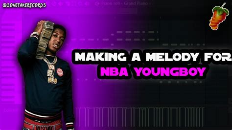 How To Make Melodies For Nba Youngboy Fl Studio 20 Tutorial Youtube