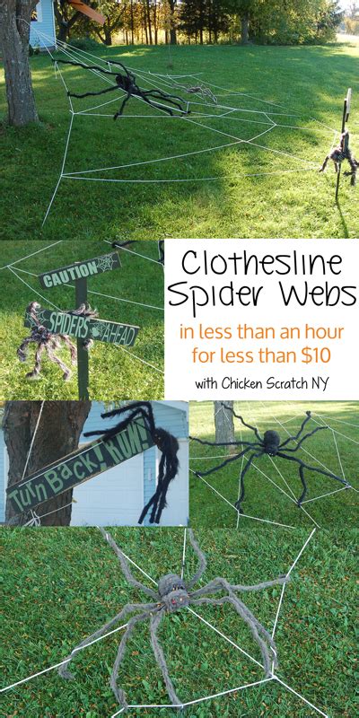 Giant Clothesline Spider Webs Halloween Props Outdoor Halloween