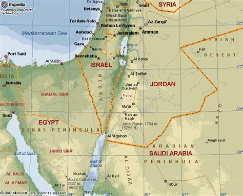 Where Is Petra Jordan Map