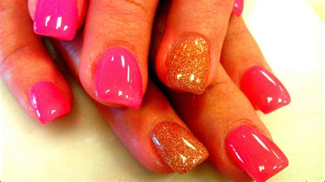 Can traditional acrylic nails and gels damage our nails? ACRYLIC NAILS WITH GEL POLISH APPLICATION - YouTube