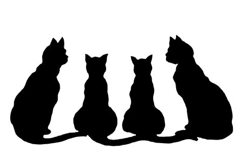 Silhouettes Cats Clipart Best