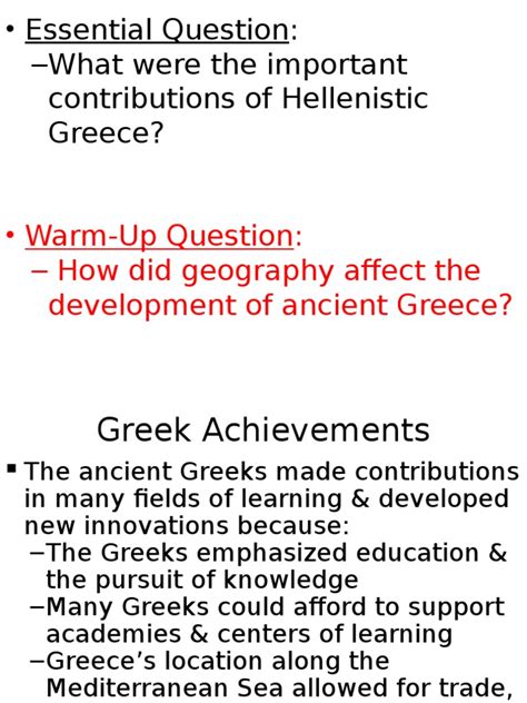 Greek Achievements Ancient Greece Pythagoras