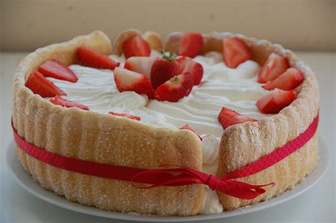 Gateau Charlotte Aux Fraises Au Fromage Blanc
