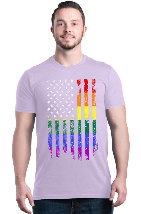 Shop Ever Shop Ever Men S Distressed Rainbow Flag Gay Pride Graphic T