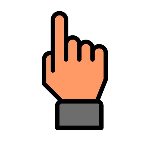 Index Finger Generic Outline Color Icon