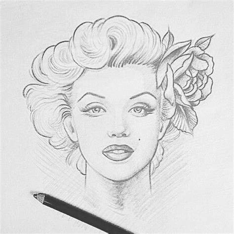 Easy Drawings Of Marilyn Monroe