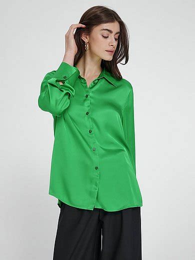 uta raasch blouse met lange mouwen groen