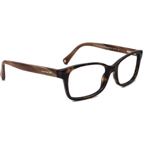 Coach Eyeglasses Hc 6047 Libby 5204 Dark Tortoiselight Etsy