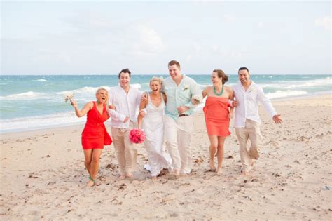 Ideas, tips and themes for planning a perfect beach wedding. Modern Pink & Orange Beach Wedding | Every Last Detail