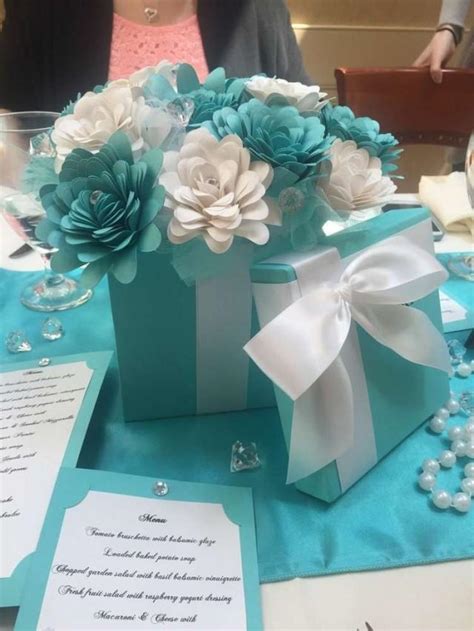 Tiffany wedding gifts are very identical with turquoise color design, not only from the product but also about the gifts wrapping. Tiffany Themed Bridal/Wedding Shower Party Ideas #2356361 ...