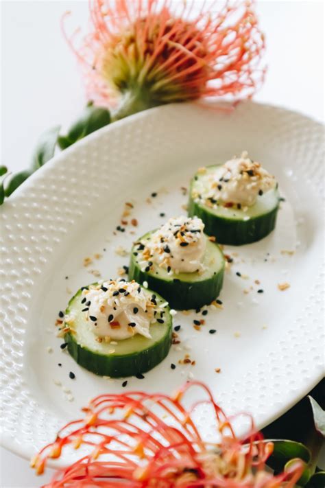 Healthy Low Carb Cucumber Snacks — For Work And Home The Chriselle