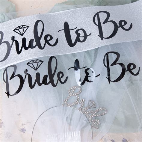 Mua Bride To Be Set Bride To Be Veil And Silver Bride Headband