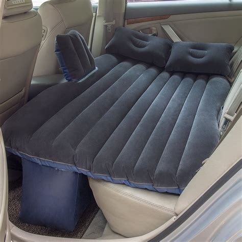 nex car inflatable mattress travel camping air bed backseat extended couch for car with motor