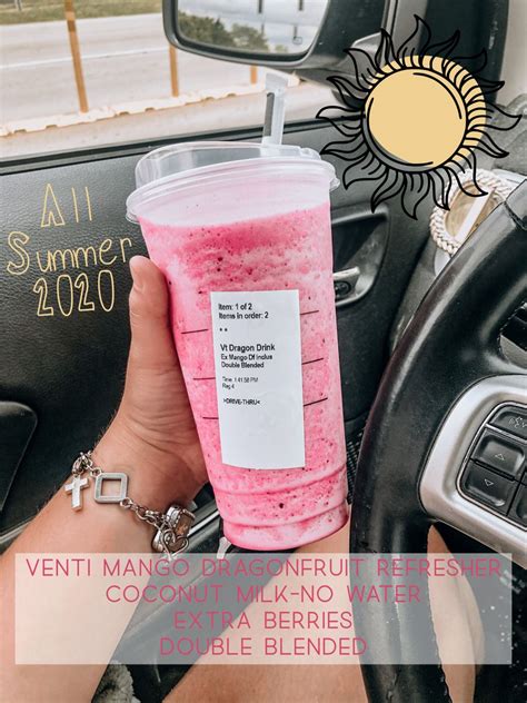 How much is a venti mango dragonfruit refresher. SUMMER STARBS DRINK in 2020 | Starbucks drinks recipes ...