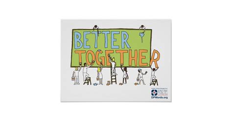 Plugins for better together let you split other services or apps into separate parts on different phones. Better Together Poster | Zazzle.com