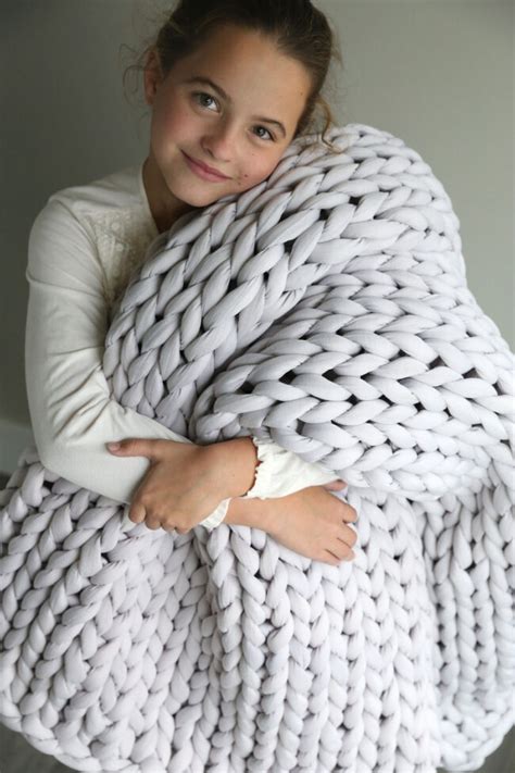 Chunky Hand Knit Blanket For Beginners It S Always Autumn