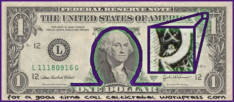 Do you see the illuminati owl in the layout of the u.s. one dollar bill owl