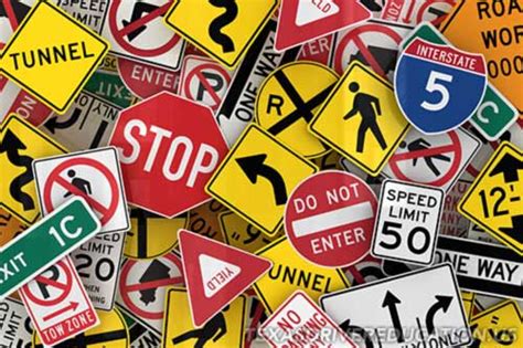 Free Texas Drivers License Practice Test Warning Signs