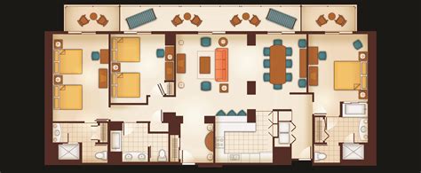 disney beach club villas  bedroom floor plan
