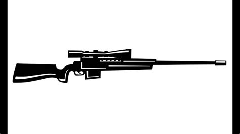 Cool Drawings Of Sniper Rifles Coloring Pages