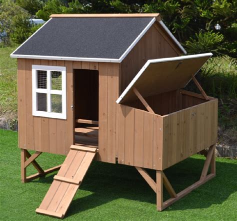 Large 47 Deluxe Solid Wood Hen Chicken Cage House Coop Huge With