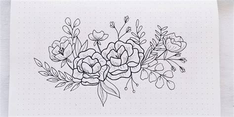 How To Draw Flower Doodles In Your Bullet Journal Masha Plans