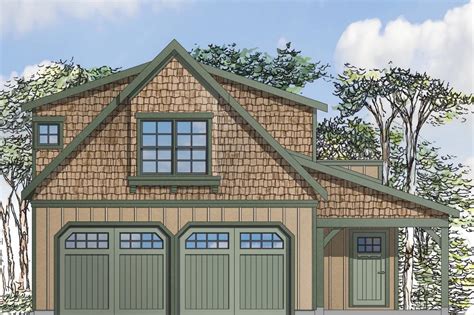 Craftsman House Plans - Garage w/Apartment 20-119 ...