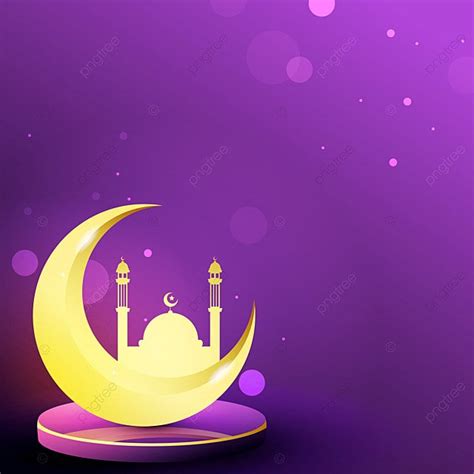 Ramadhan Background Latar Belakang Kosong Idul Fitri Dengan Dekorasi Bulan D Untuk Feed