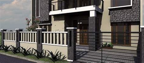 Rumah minimalis, Pagar, Rumah